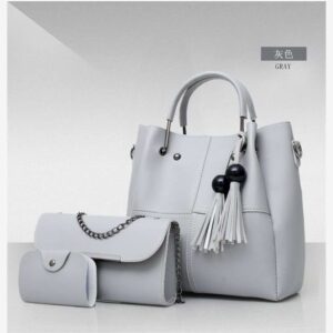 3 in 1 leather bag set